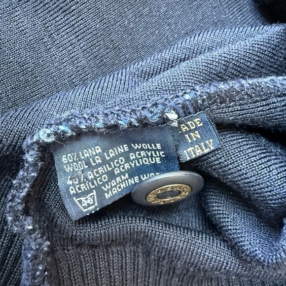 Paul & Shark Cardigan Mens Large Wool Blend Knit Sweater Elbow Patches Italy - Picture 6 of 6